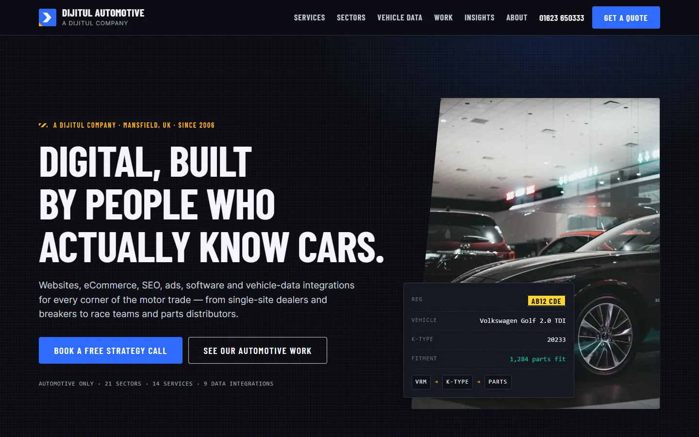 dijitul automotive homepage