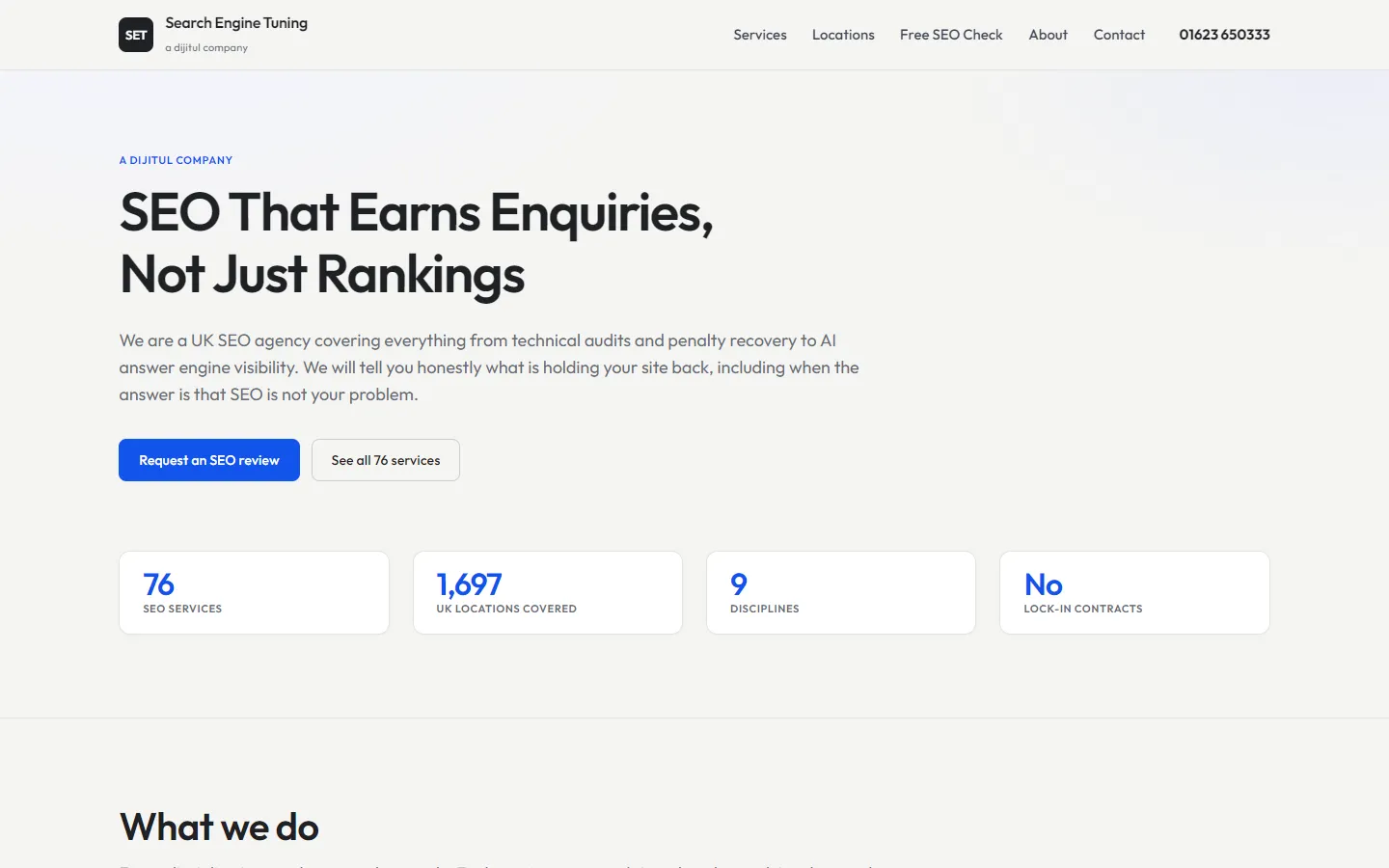 Search Engine Tuning homepage