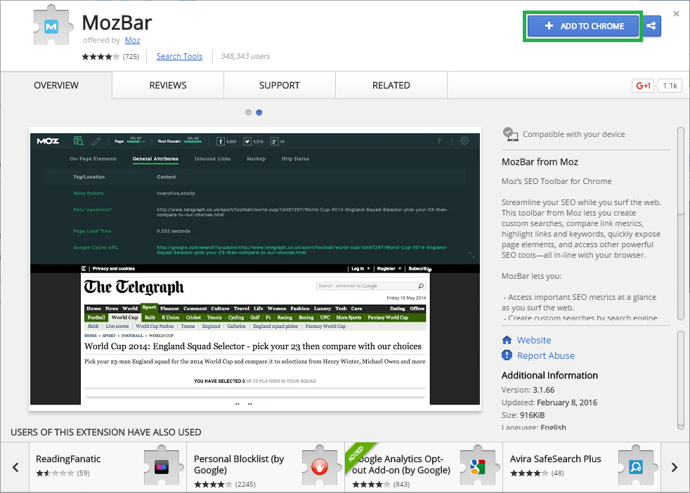 MozBar-Add-To-Chrome