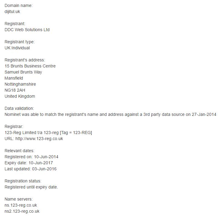 dijitul whois info july 2016