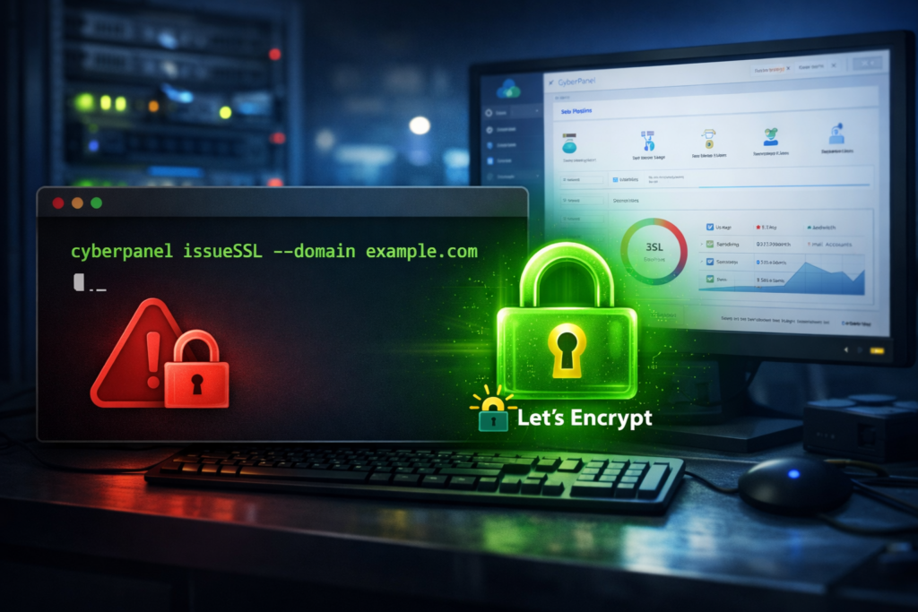 Cyberpanel self signed certificate issues