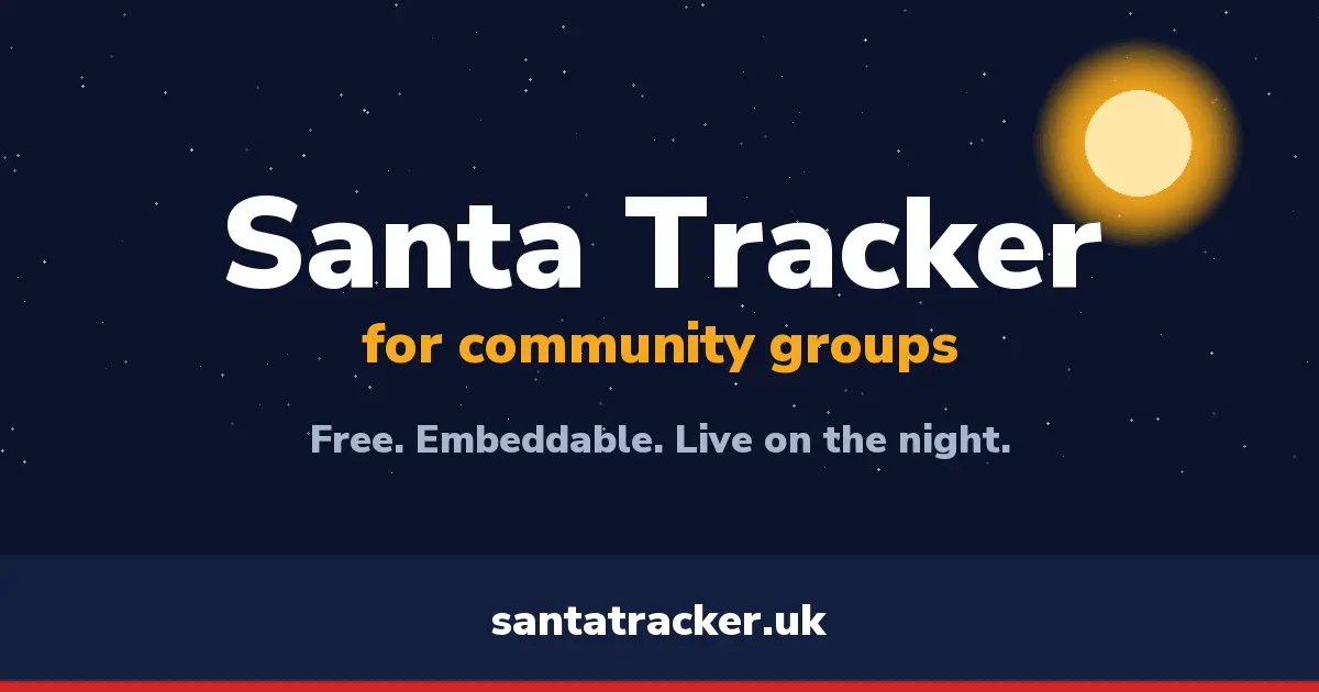 We built a free Santa sleigh tracker for community groups